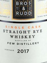 Load image into Gallery viewer, BB&amp;R Rye Whiskey 4 Year Old 2017