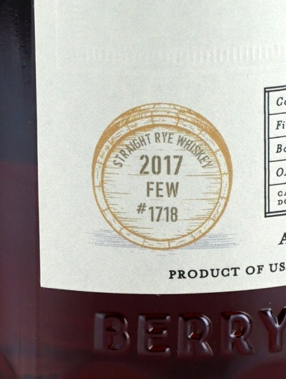 BB&R Rye Whiskey 4 Year Old 2017