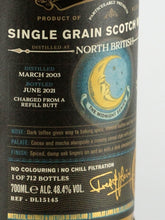 Load image into Gallery viewer, Old Particular Midnight North British 18 Year Old 2003