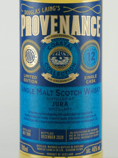 Provenance Coastal Collection Jura 12 Year Old 2008