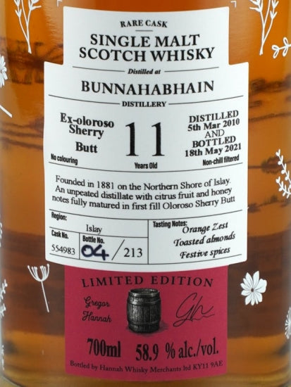 Lady of the Glen Bunnahabhain 11 Year Old 2010