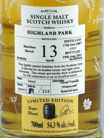 Lady of the Glen Highland Park 13 Year Old 2007