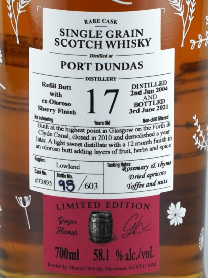 Lady of the Glen Port Dundas 17 Year Old 2004