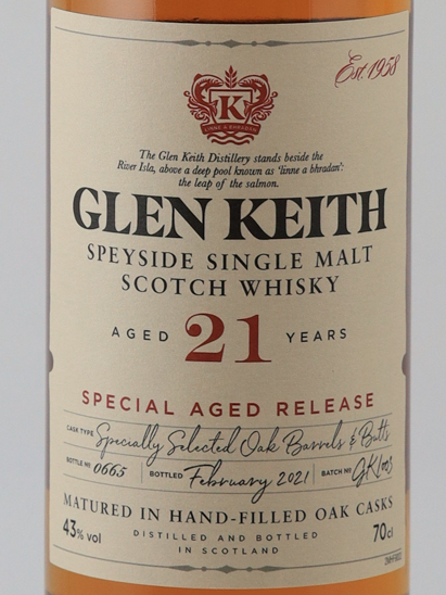 Glen Keith 21 Year Old 2021 Release