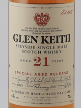 Load image into Gallery viewer, Glen Keith 21 Year Old 2021 Release