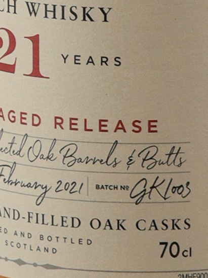 Glen Keith 21 Year Old 2021 Release