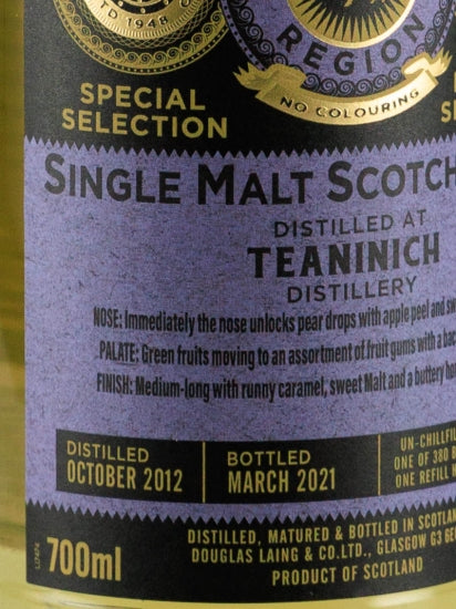 Provenance Teaninich 8 Year Old 2012