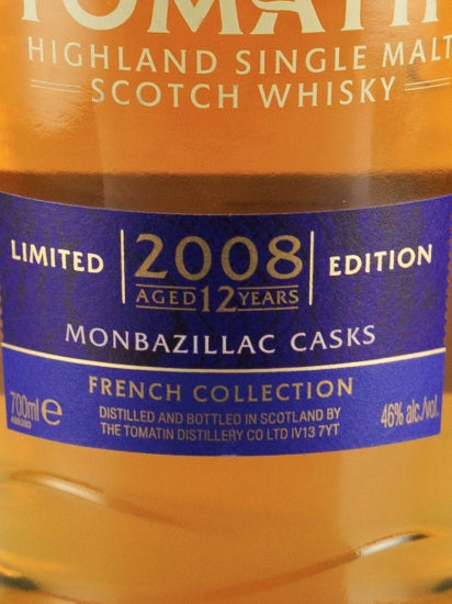 Tomatin 12 Year Old 2008 Montbazillac Edition