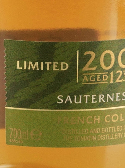 Tomatin 12 Year Old 2008 Sauternes Edition