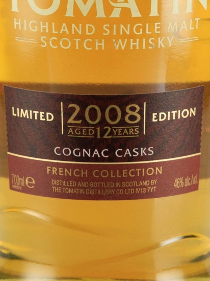 Tomatin 12 Year Old 2008 Cognac Edition