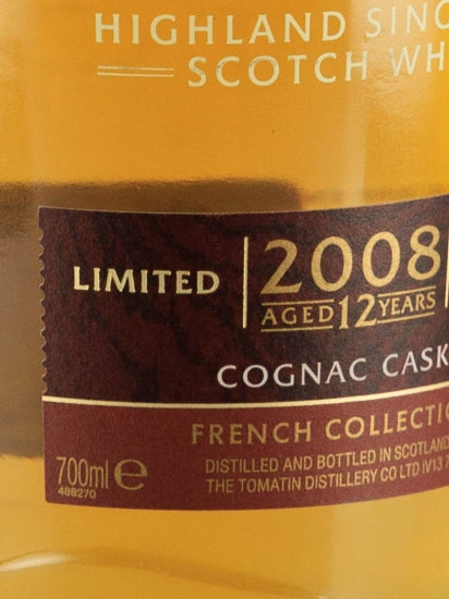 Tomatin 12 Year Old 2008 Cognac Edition