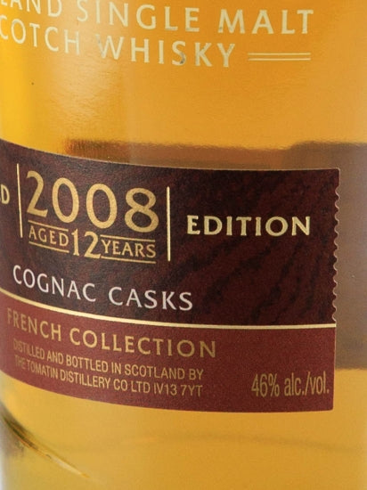 Tomatin 12 Year Old 2008 Cognac Edition