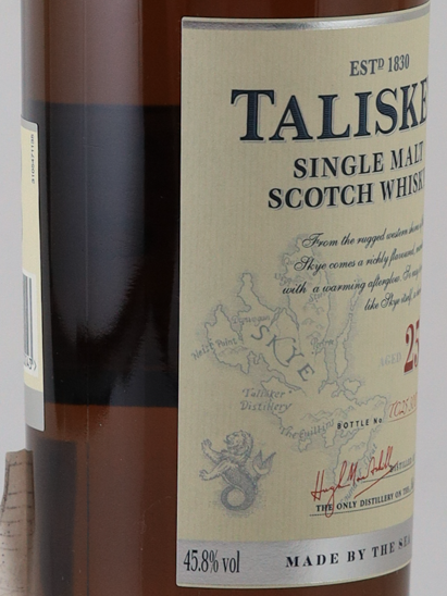 Talisker 25 Year Old 2020 Release Lot 0296