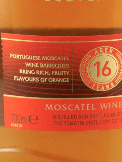 Tomatin 16 Year Old Moscatel Wine Cask