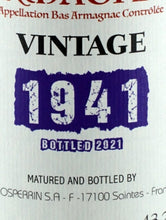 Load image into Gallery viewer, Gaosperrin Bas Armagnac 1941/2021
