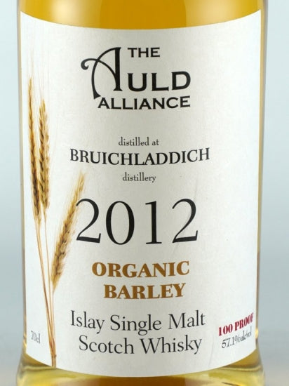 Old Alliance Bruichladdich Organic Barley 9 Year Old 2012