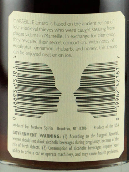 Forthave Spirits Marseille Amaro