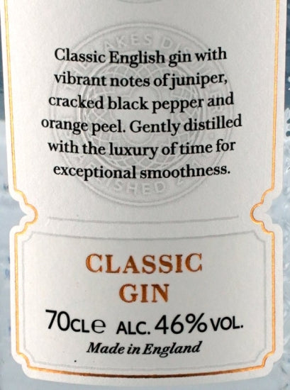 Lakes Classic Gin