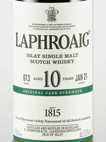Laphroaig 10 Year Old Cask Strength Batch 13
