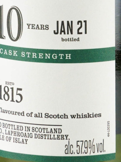 Laphroaig 10 Year Old Cask Strength Batch 13