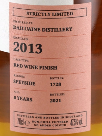 Carn Mor Strictly Limited Dailuaine 8 Years Old 2013
