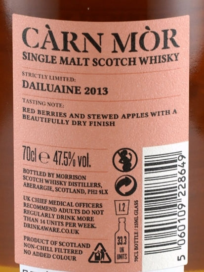 Carn Mor Strictly Limited Dailuaine 8 Years Old 2013