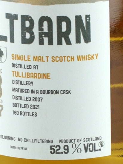 Maltbarn Tullibardine 13 Years Old 2007
