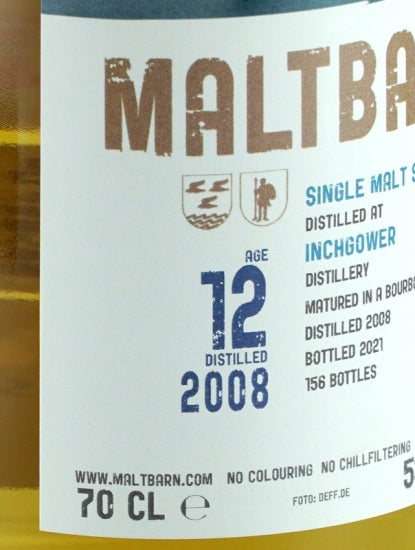 Maltbarn Inchgower 12 Years Old 2008