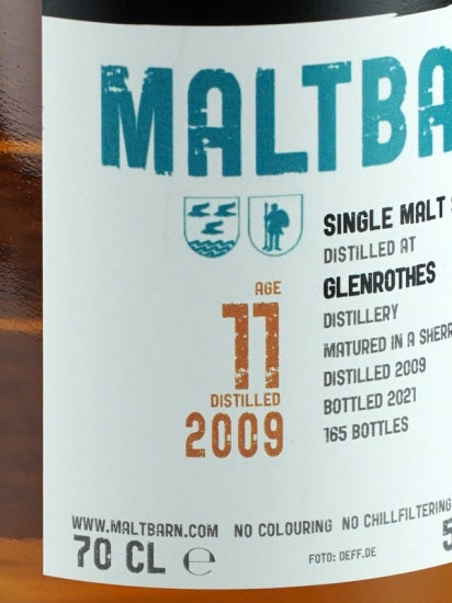 Maltbarn Glenlossie 11 Years Old 2009