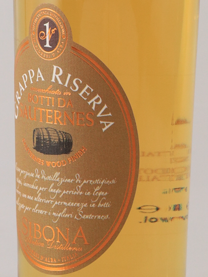 Sibona Grappa Sauternes Wood Finish