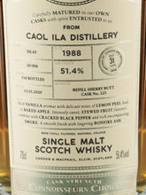 Load image into Gallery viewer, Connoisseur's Choice Cask Strength Caol Ila 31 Years Old 1988