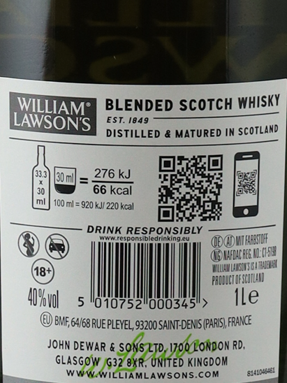 William Lawson 1L