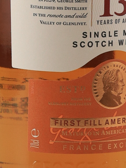 Glenlivet 13 Years Old First Fill American Oak