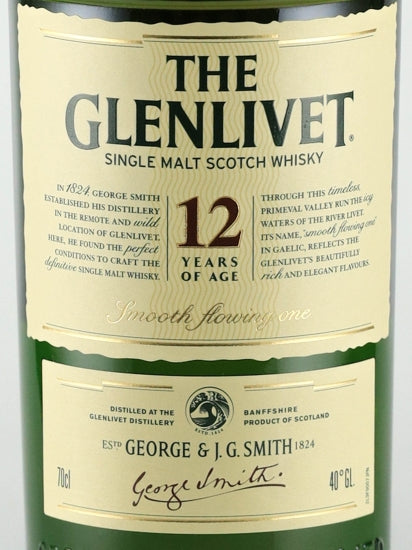 Glenlivet 12 Years Old Old Label