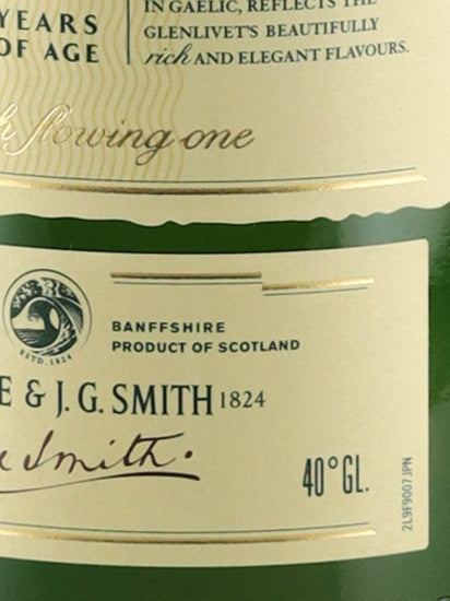 Glenlivet 12 Years Old Old Label