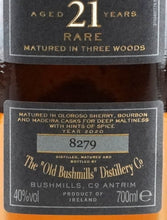 Load image into Gallery viewer, Bushmills Single Malt 21 Years Old 2020 Bottling