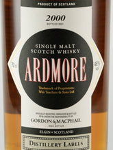 Load image into Gallery viewer, Gordon &amp; MacPhail Distillery Label Ardmore 2000/2021