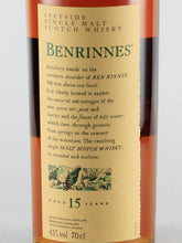 Load image into Gallery viewer, Benrinnes 15 Years Old 2017 Release Lot 7249