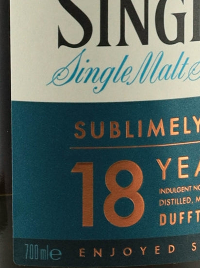 The Singleton 18 Years Old