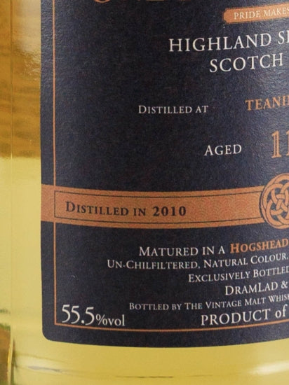 One Dram Selection Teaninich 11 Years Old 2010
