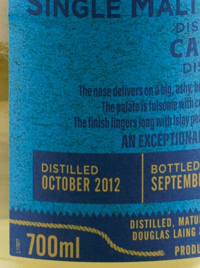 Provenance Coastal Collection Caol Ila 8 Years Old 2012