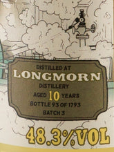Load image into Gallery viewer, Boutique Whisky Longmorn 10 Years Old Batch 3
