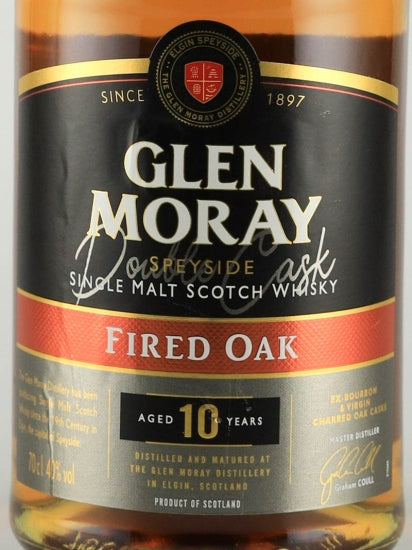Glen Moray 10 Years Old Fired Oak