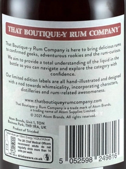 Boutique Rum Company Caroni 23 Years Old Batch 7