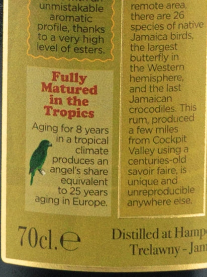 Hampden Jamaican Rum 8 Years Old LMDW
