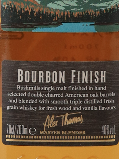 bushmills american oak finish