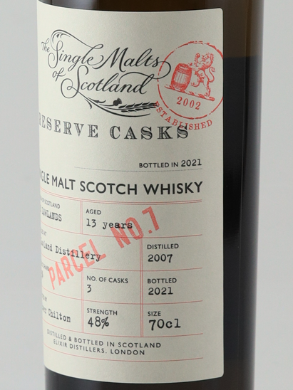 The Single Malts of Scotland Reserve Cask lowland 13 Years Old 2007