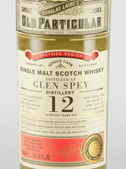 Old Particular Glen Spey 12 Years Old 2009