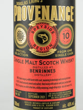 Load image into Gallery viewer, Provenance Benrinnes 10 Years Old 2011