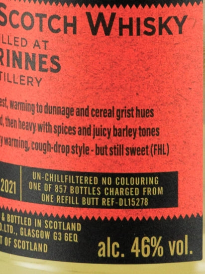 Provenance Benrinnes 10 Years Old 2011